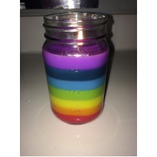 Rainbow Candle - High Quality Handmade Candle with Unique Scented Layers   192627477720